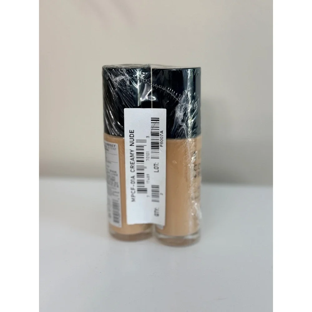Milani Conceal + Perfect Foundation 01A Creamy Nude 2pk 1oz Waterproof NEW NWT